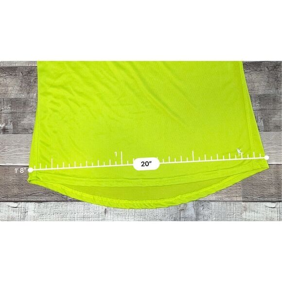 Danskin Now Neon Yellow Pullover Running Jogging LS Semi-Fitted Top sz L(12-14) - Picture 6 of 8